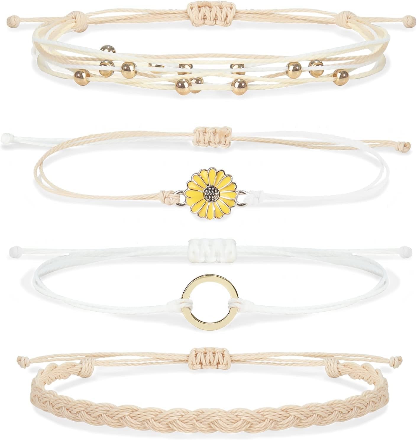 Ankle Bracelets for Girls Waterproof Boho Bracelets for Women Christmas Jewelry Gift