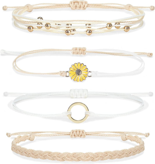Ankle Bracelets for Girls Waterproof Boho Bracelets for Women Christmas Jewelry Gift