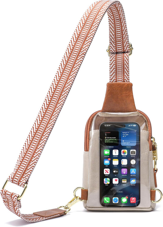 Small Crossbody Sling Bag Fanny Packs Purses Chest Bag for Women Men Teen Girls