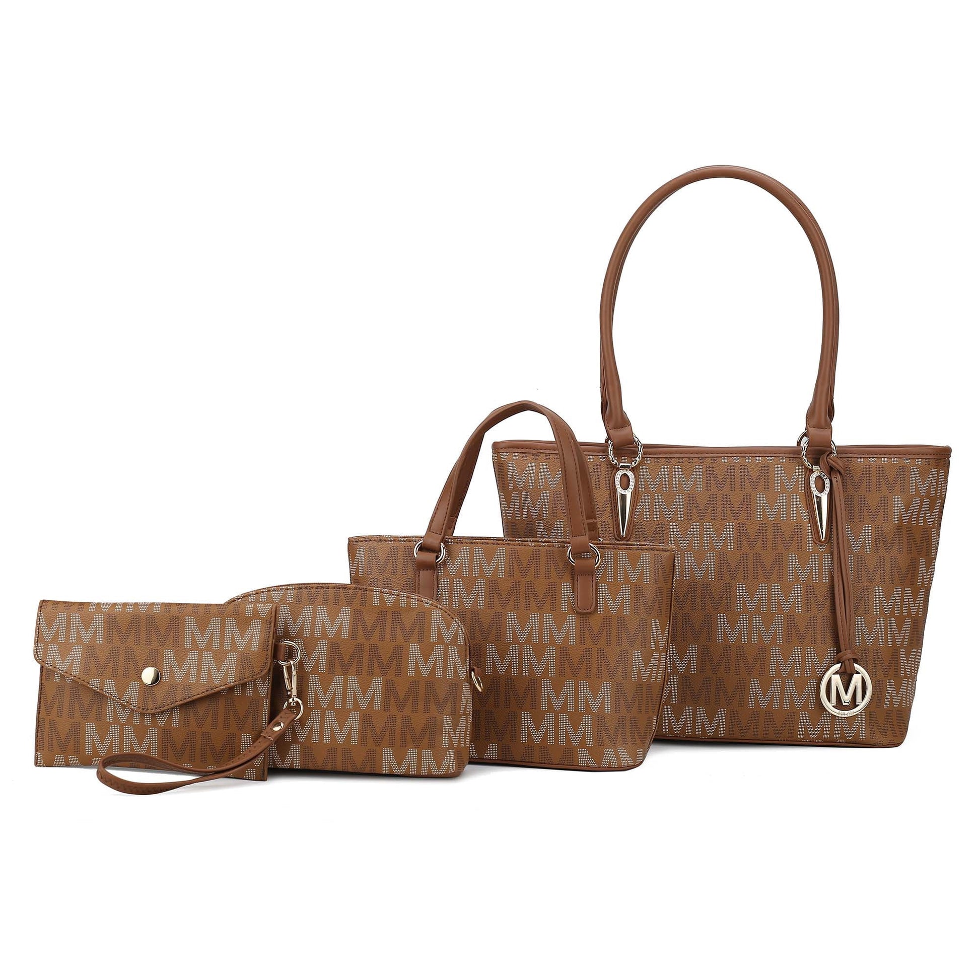 Edelyn Women'S Tote Bag, Small Tote Handbag, Pouch Purse & Wristlet Wallet, Signature Handbag 4 Pcs Set by Mia K